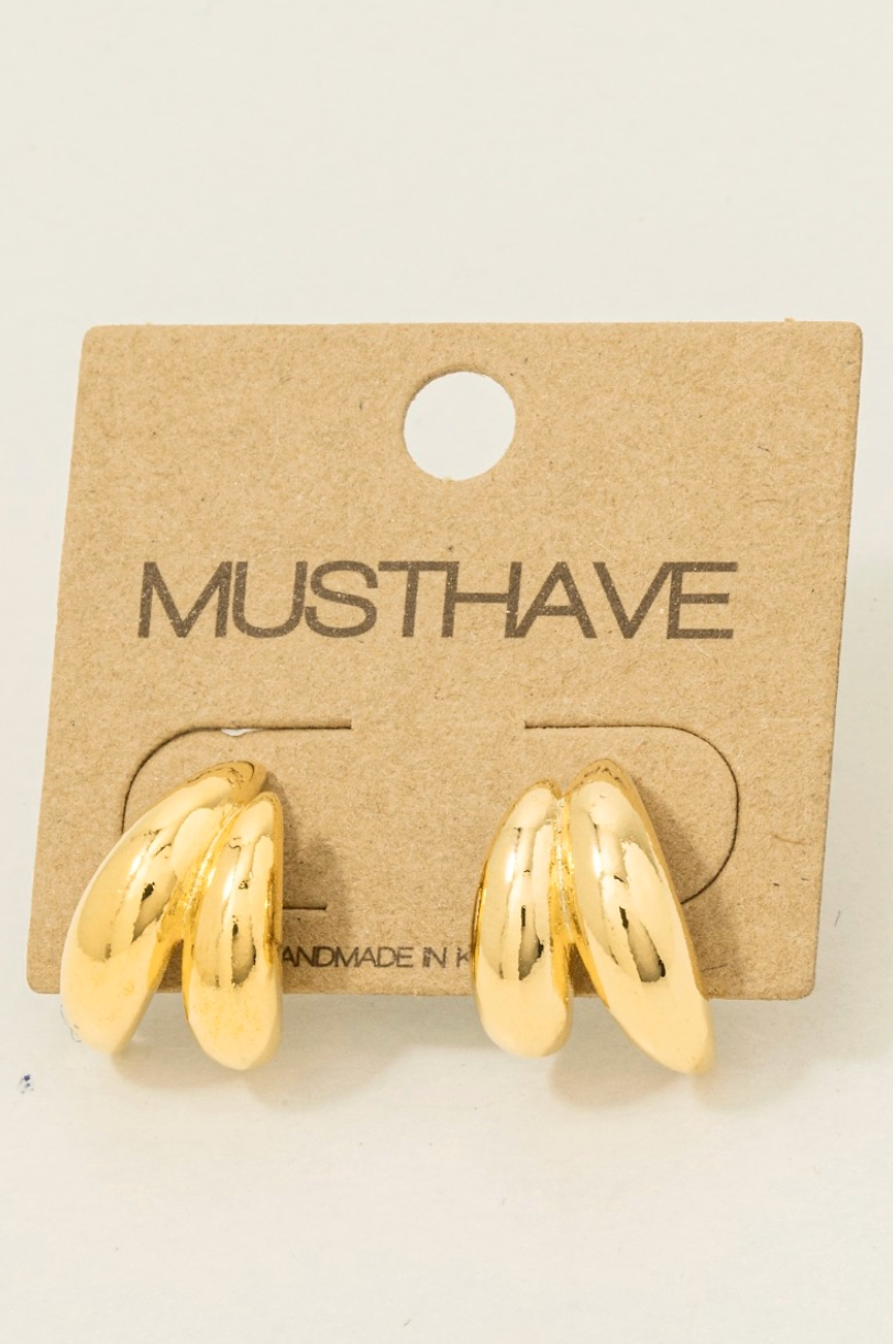 Linked Aura Hoop Earrings