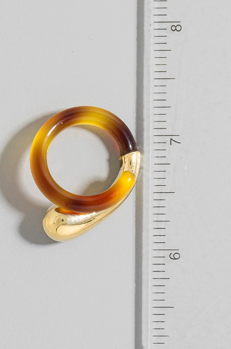 Luna Veil Statement Ring