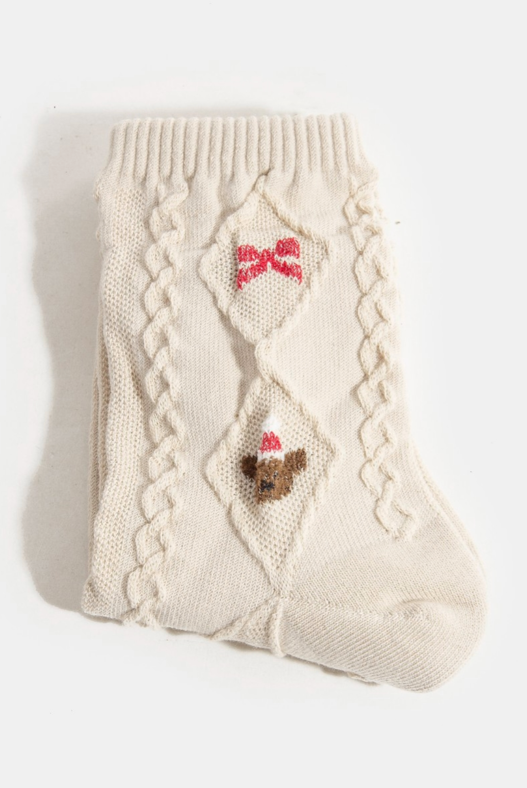Holly Knit Reindeer Socks