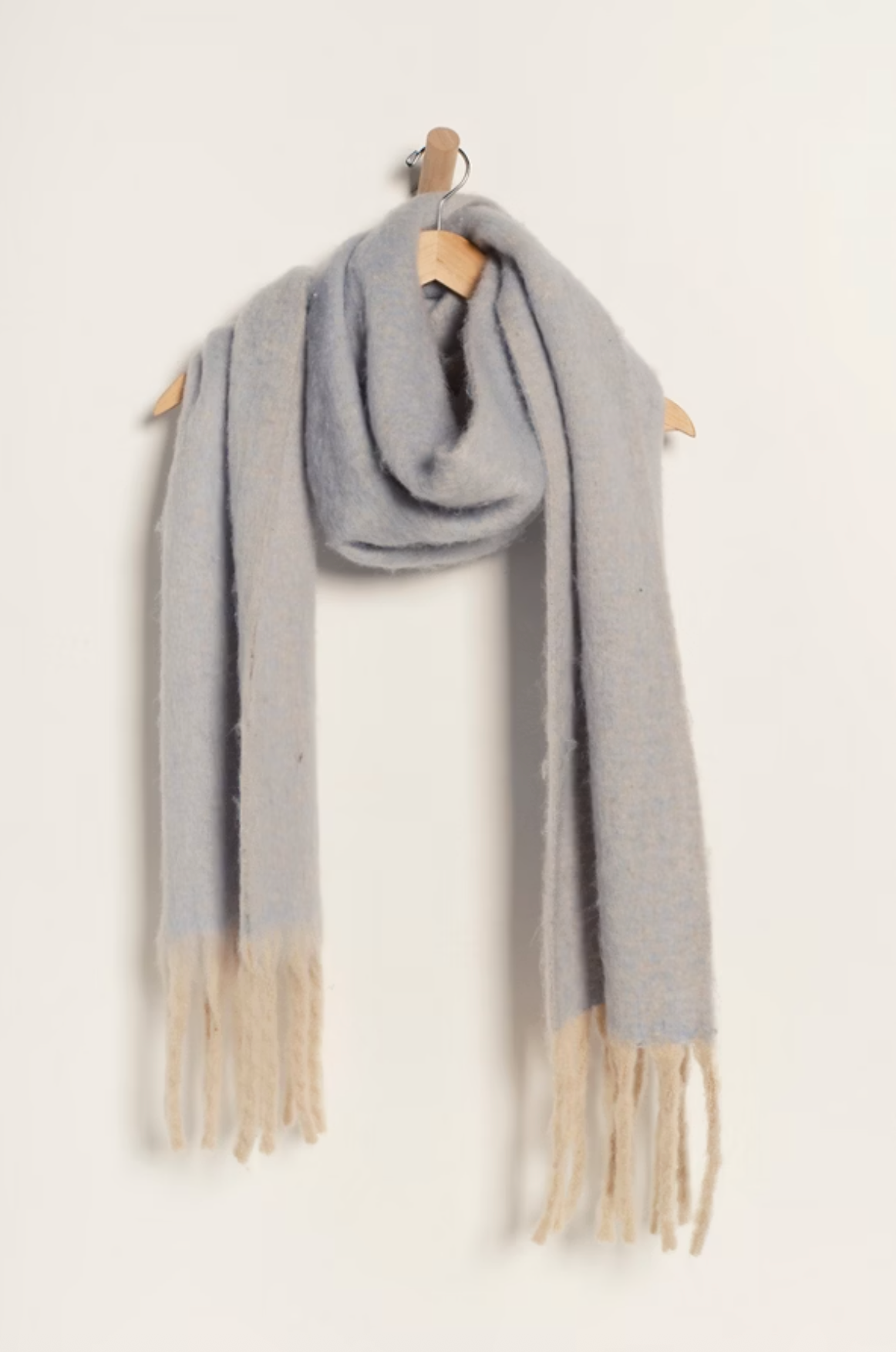 Winter Chill Blanket Scarf Blue