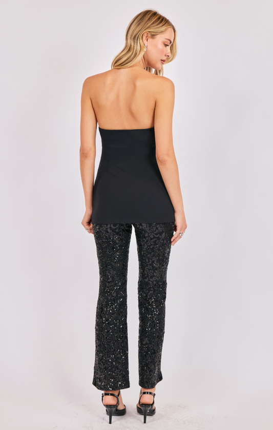 Stardom Strapless Sequin Jumpsuit