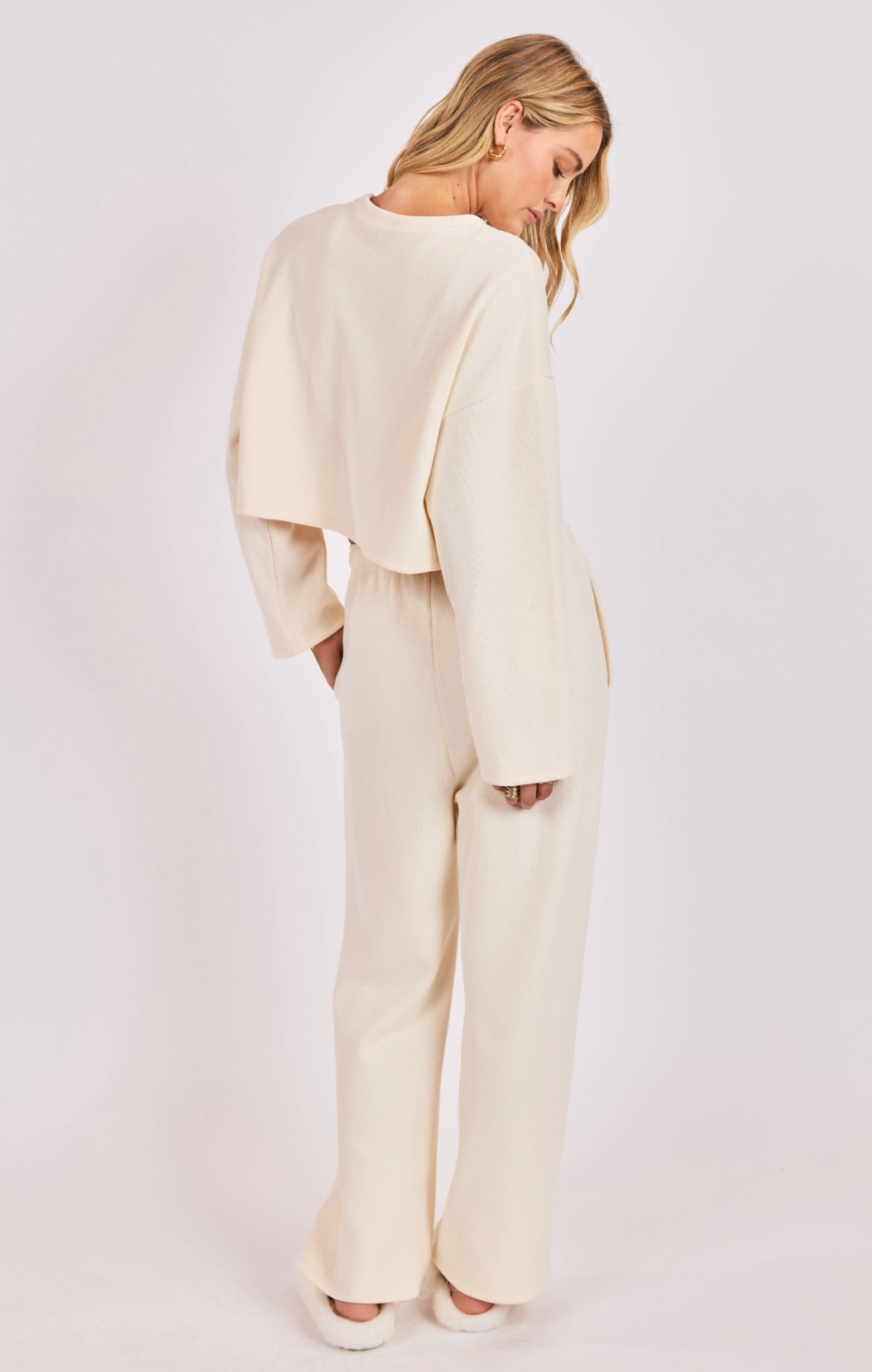 Relaxed Stay Knit Top Ivory