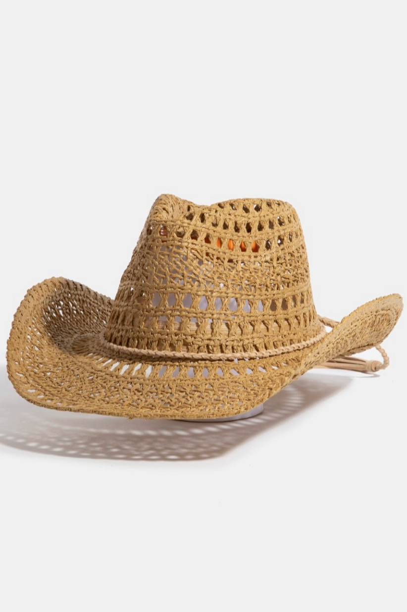Shawn Woven Straw Hat Khaki