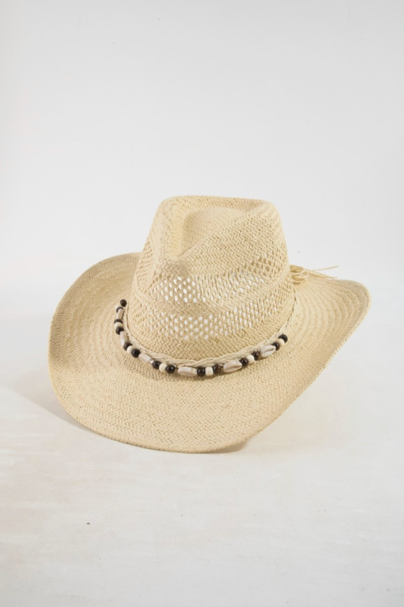 Live Without Shell Cowboy Hat Ivory