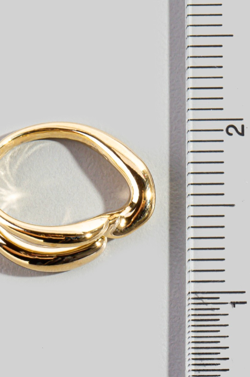 Minimalist Sculpted Band Ring