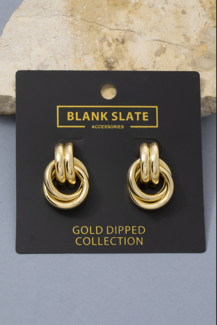 Playing Pretend Loop Doorknocker Earrings
