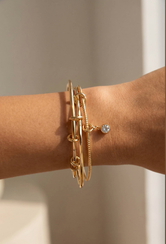 Never Alone Bangle Set
