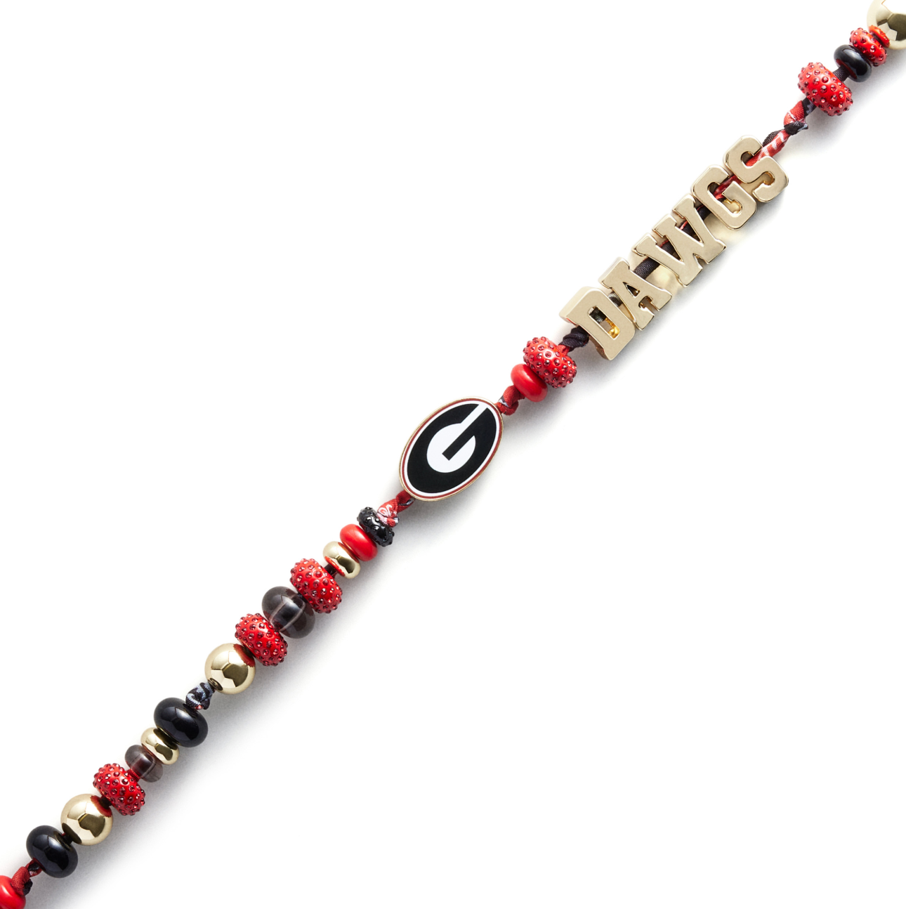 University Of Georgia Beaded Bandana Phone Charm