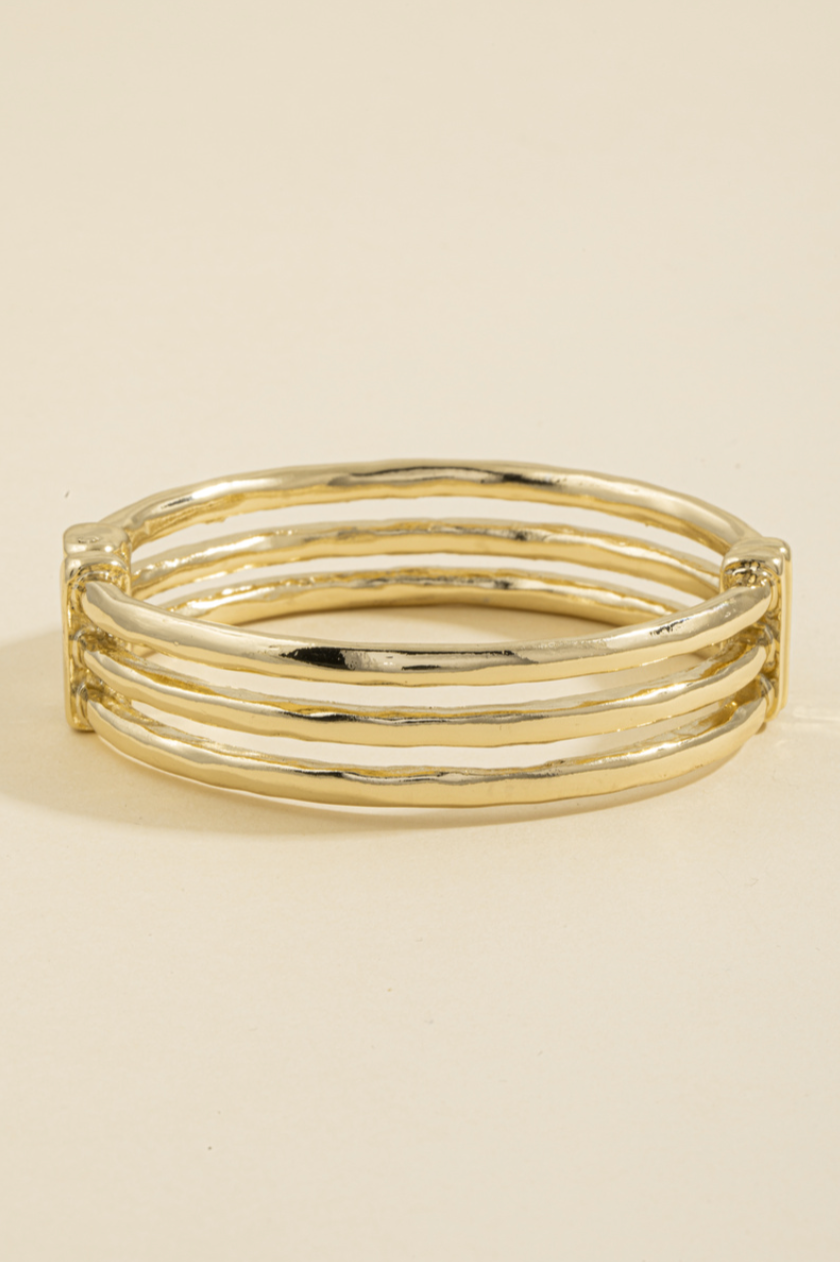 Bring Up Hammered Cuff Bracelet