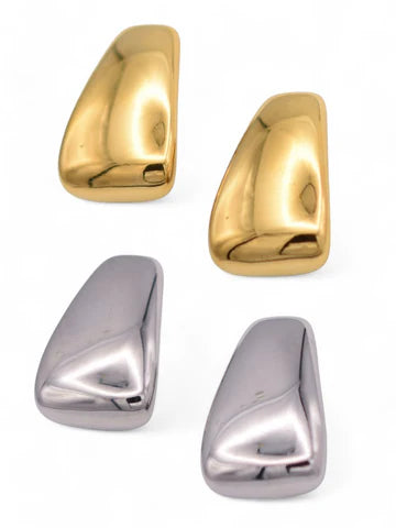 A List Earrings Gold