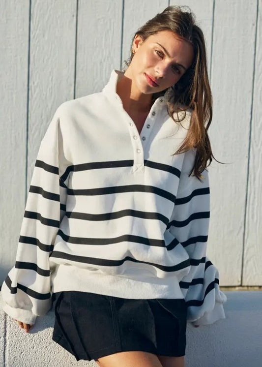 Addison Stripe Pullover