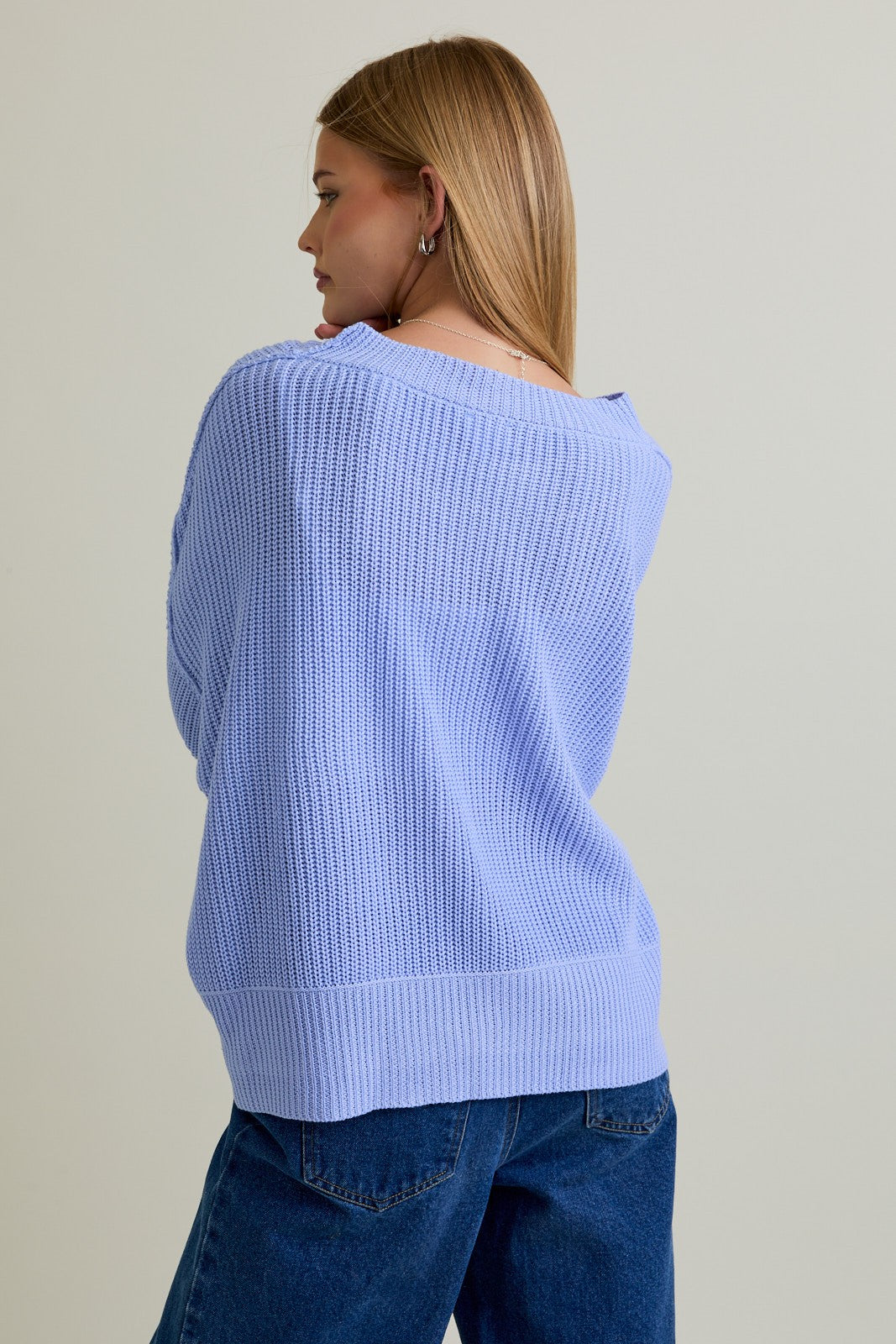 Periwinkle Drift Sweater