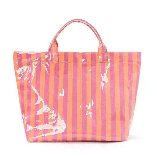 Poolside Stripe Carryall Fuchsia & Orange