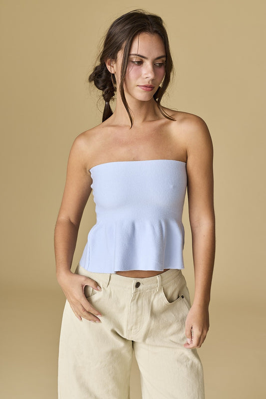 Cloud Break Peplum Top