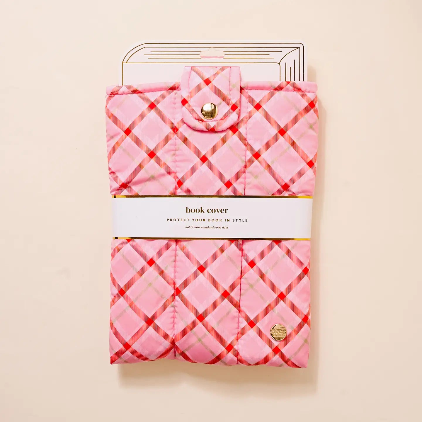 Festive Plaid Book Cover