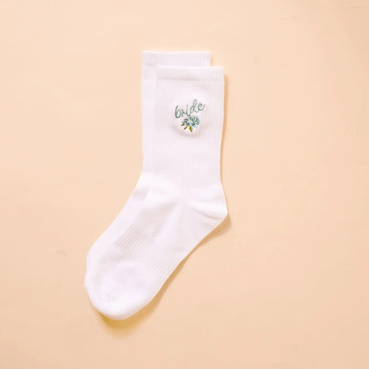 Something Blue Bridal Socks