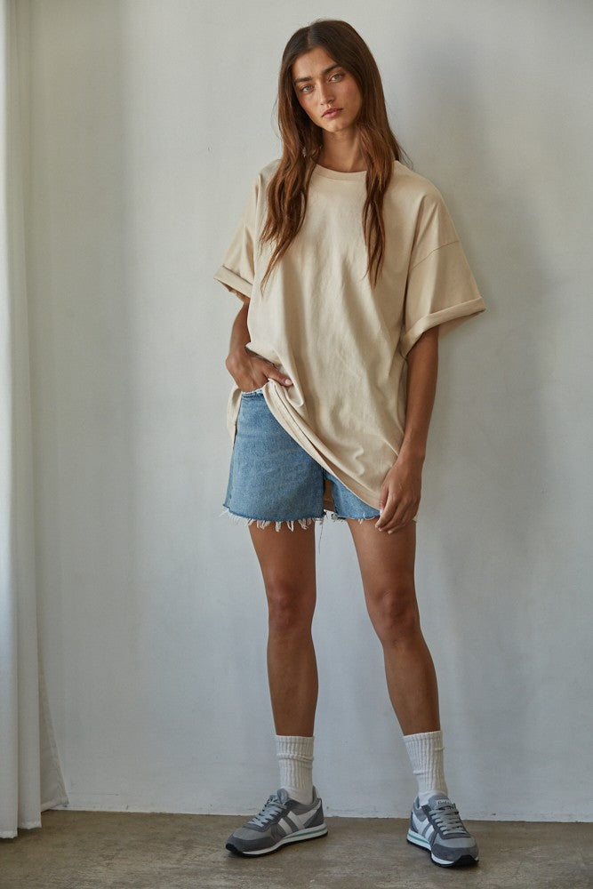 Everyday Oversized Tee Warm Cream