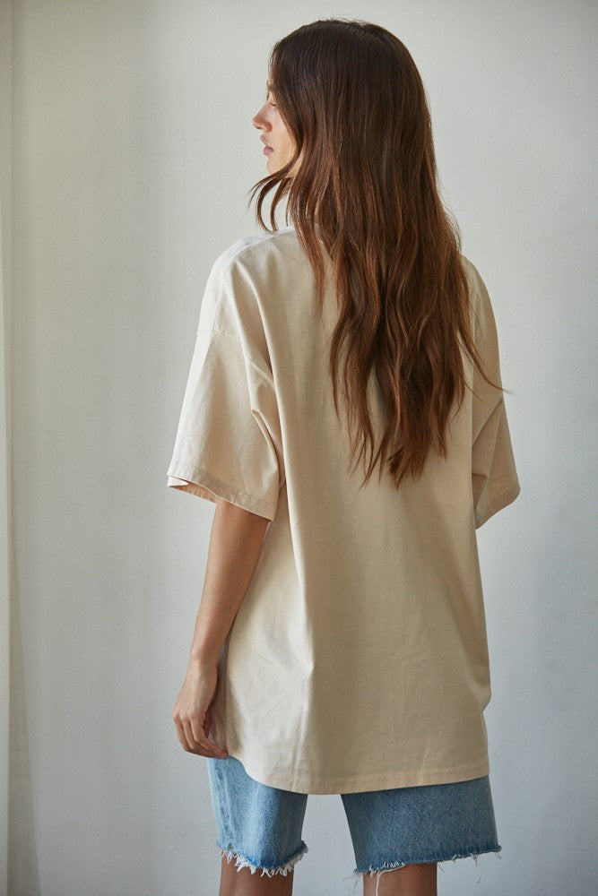 Everyday Oversized Tee Warm Cream
