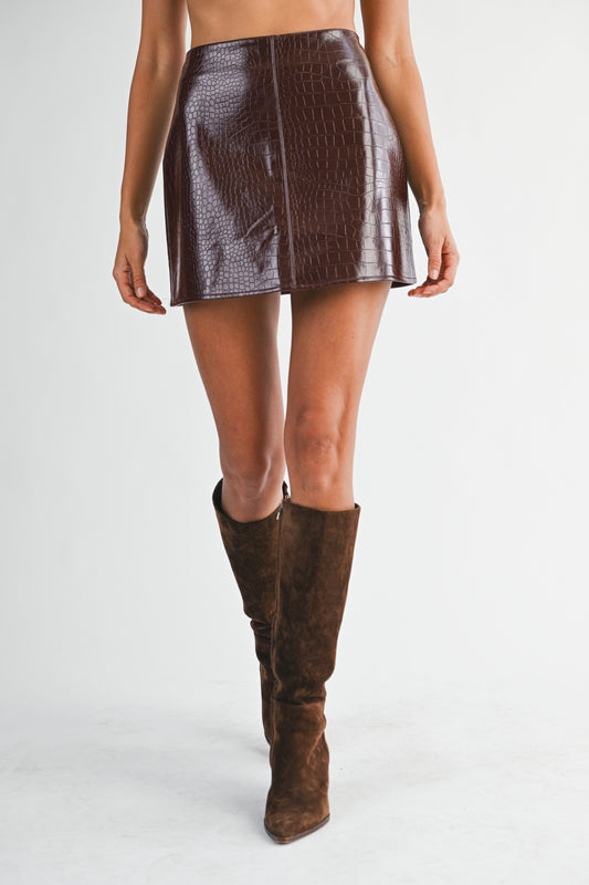 Late Agenda Mini Skirt