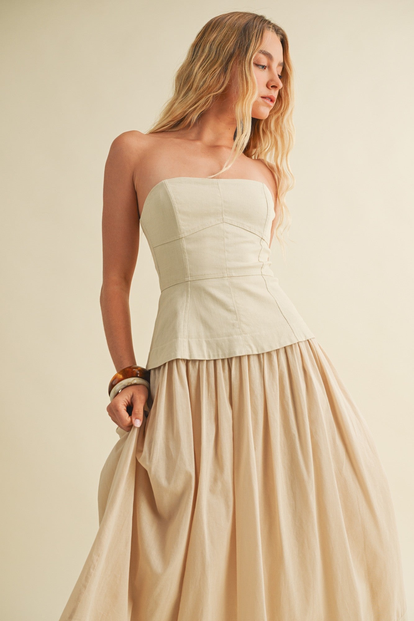 Timeless Grace Strapless Dress
