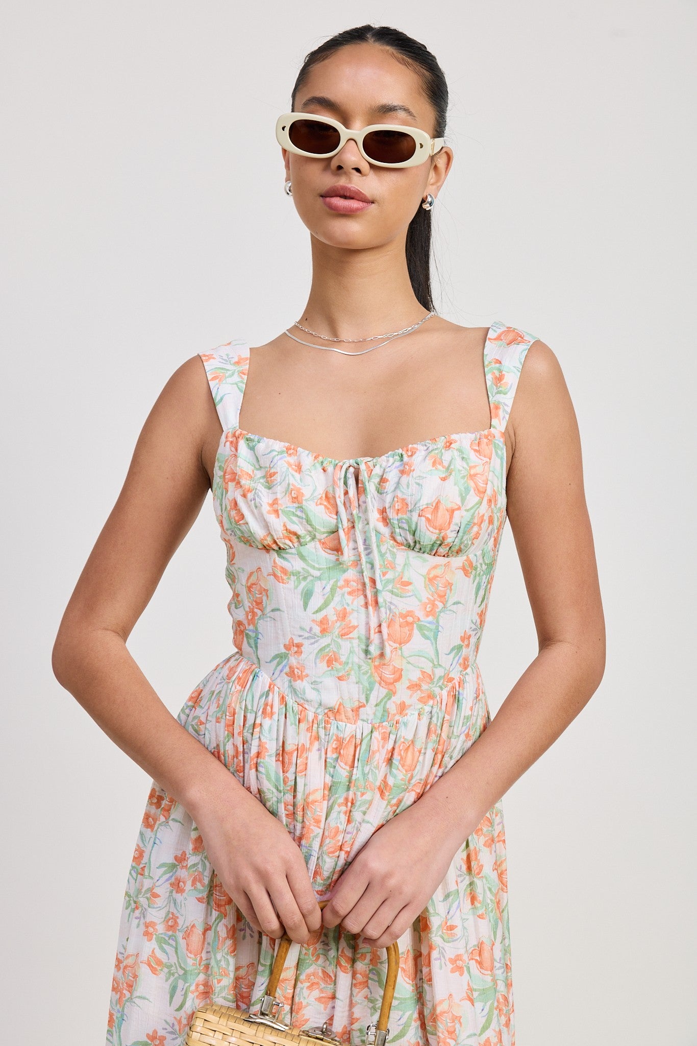 Emory Floral Tie Front Dress