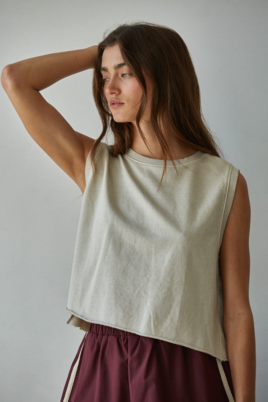 Everyday Easy Fit Tank Beige