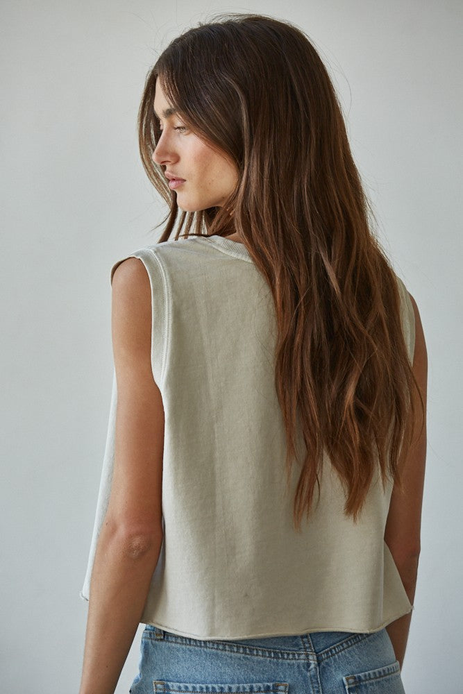 Everyday Easy Fit Tank Beige