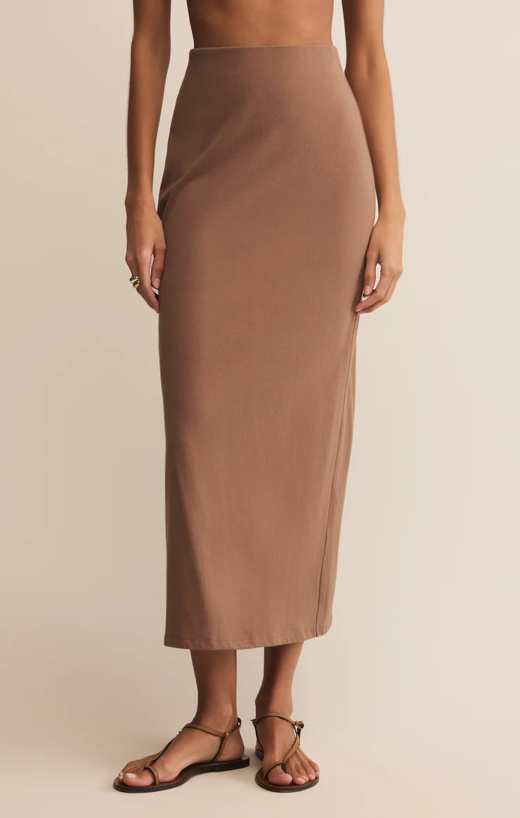 Gail Midi Skirt Teakwood