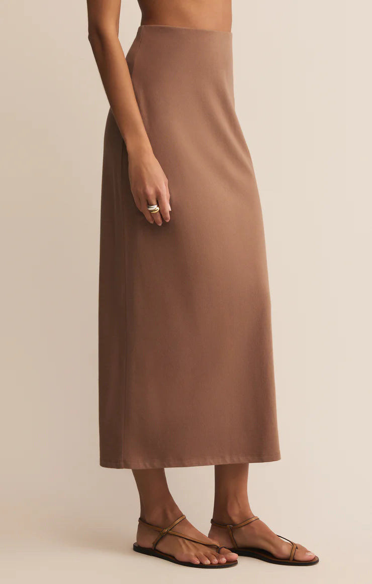 Gail Midi Skirt Teakwood