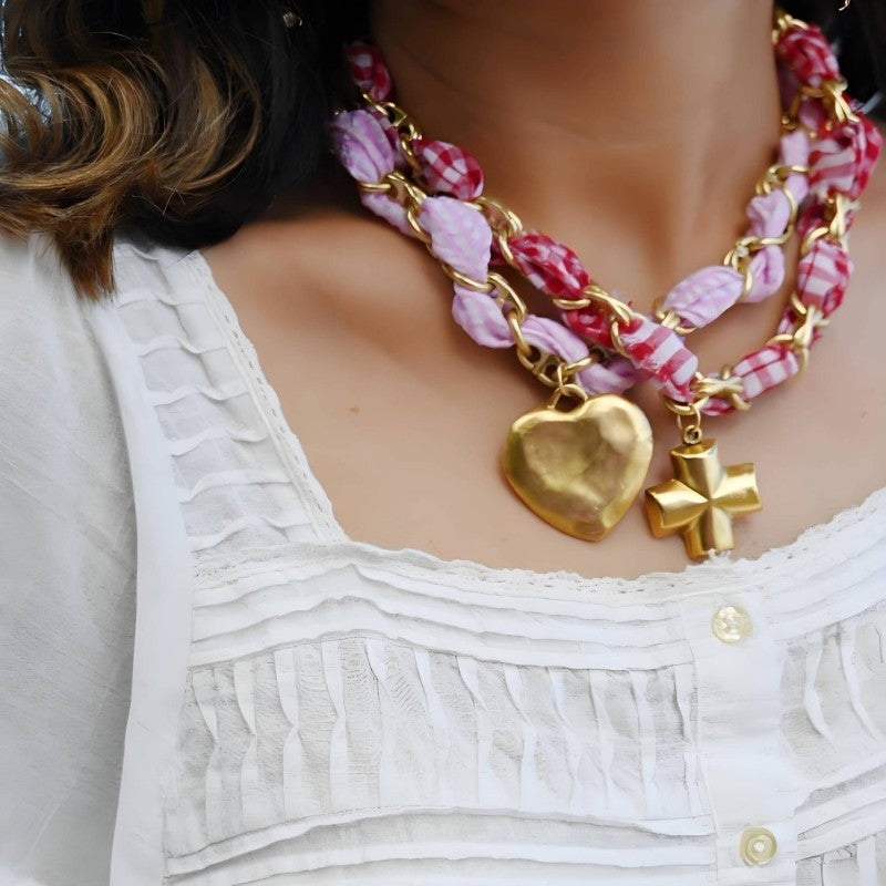 Lover's Tide Double Charm Necklace