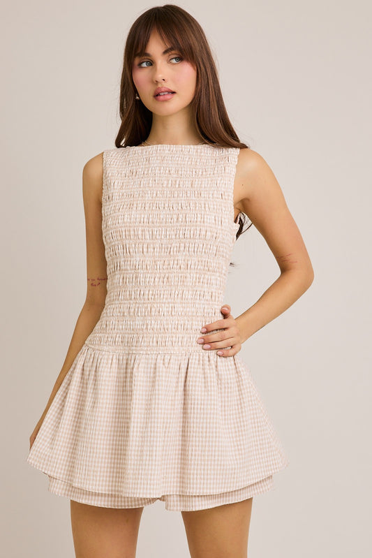 Let's Vibe Smocked Romper