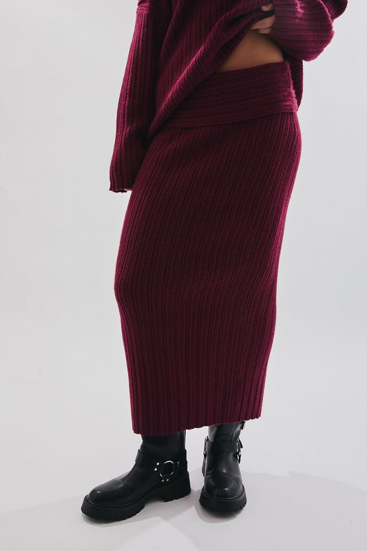 Merlot Muse Sweater Skirt