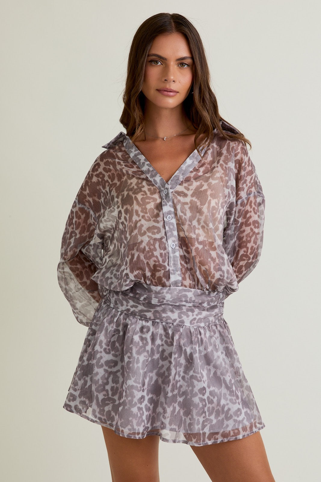 Midnight Safari Printed Dress