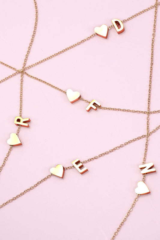 Darling Letter Charm Necklace