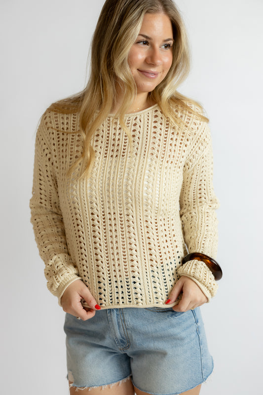 Upland Crochet Sweater Top