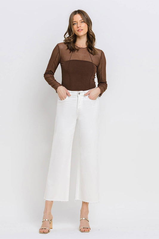 Kenzie White Wide Leg Denim