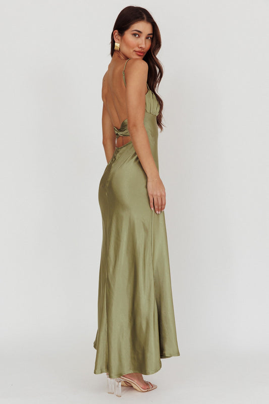 Golden Hour Satin Dress