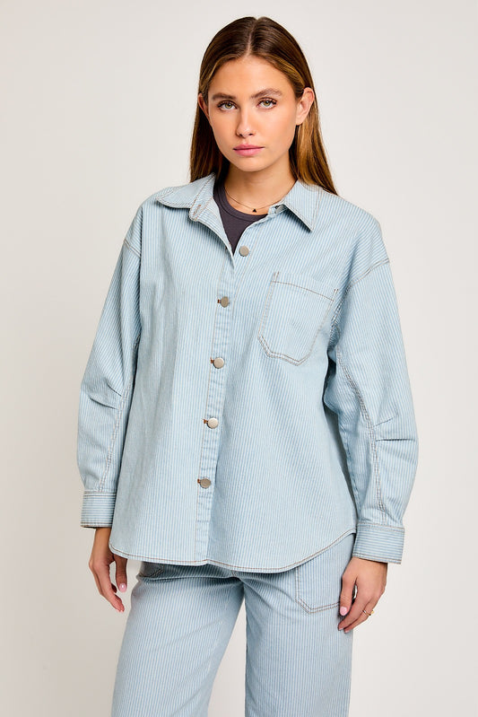 Sunday Blues Denim Shacket