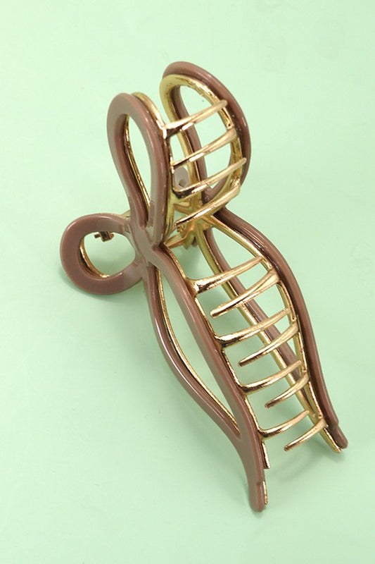 The One Bow Hair Clip Brown