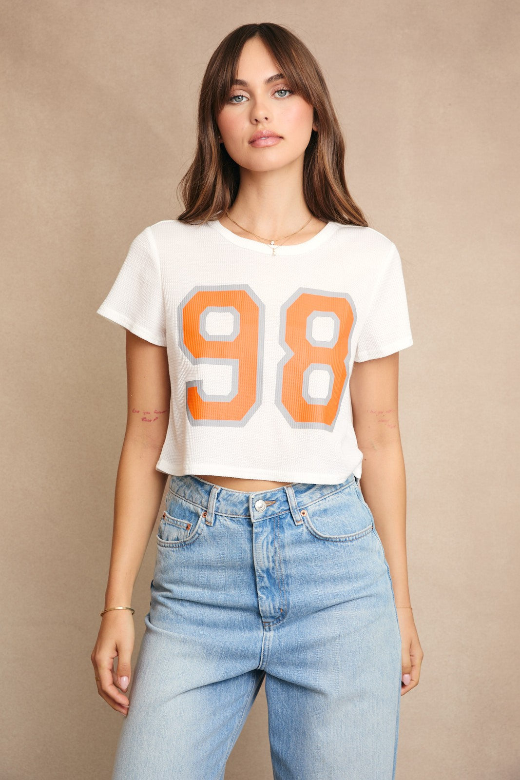 Varsity Crush '98 Crop Tee