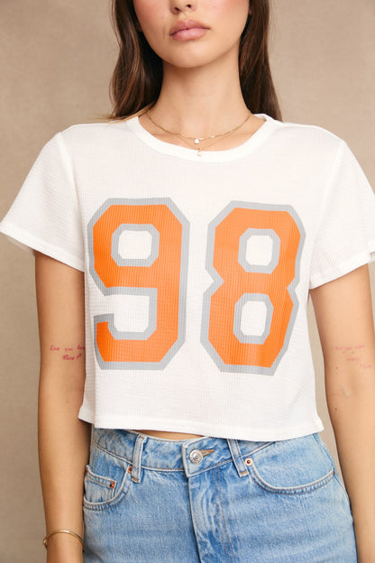 Varsity Crush '98 Crop Tee