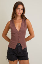 Load image into Gallery viewer, Button Up Pointelle Top