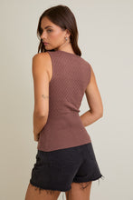 Load image into Gallery viewer, Button Up Pointelle Top