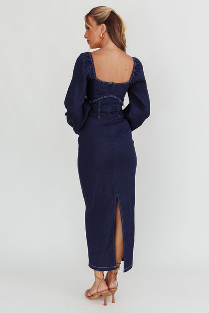 Denim Dreams Midi Dress