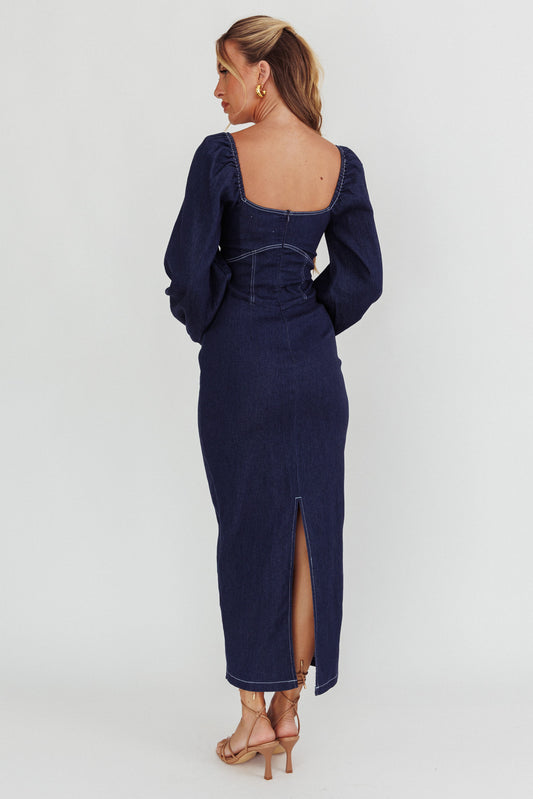Denim Dreams Midi Dress