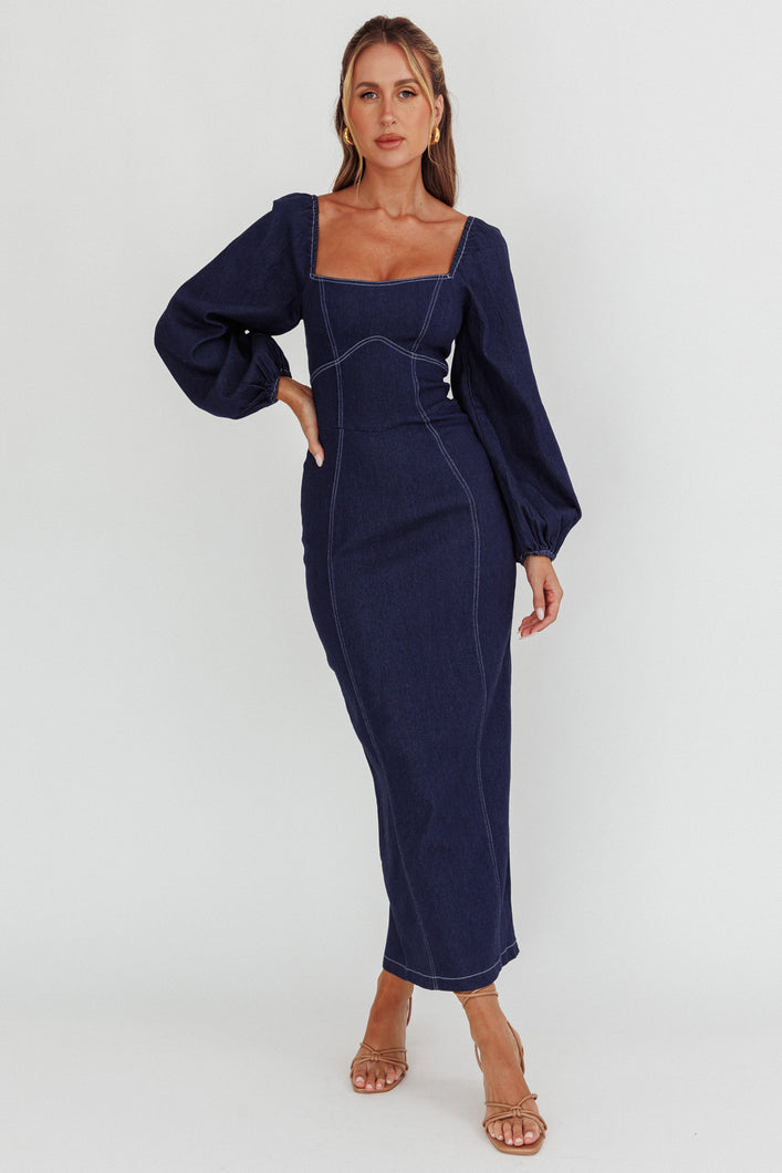 Denim Dreams Midi Dress