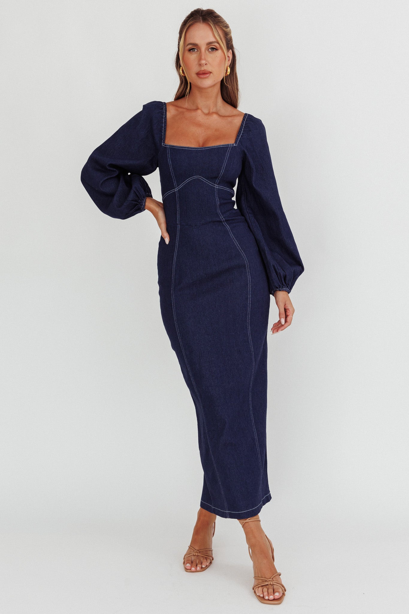 Denim Dreams Midi Dress