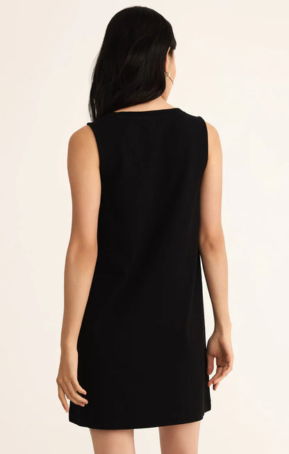 Sloane V-Neck Mini Dress True Black