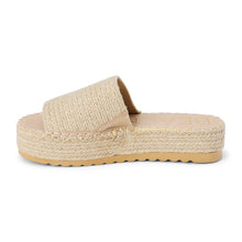 Load image into Gallery viewer, Del Mar Platform Sandal Natural Raffia