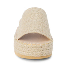 Load image into Gallery viewer, Del Mar Platform Sandal Natural Raffia